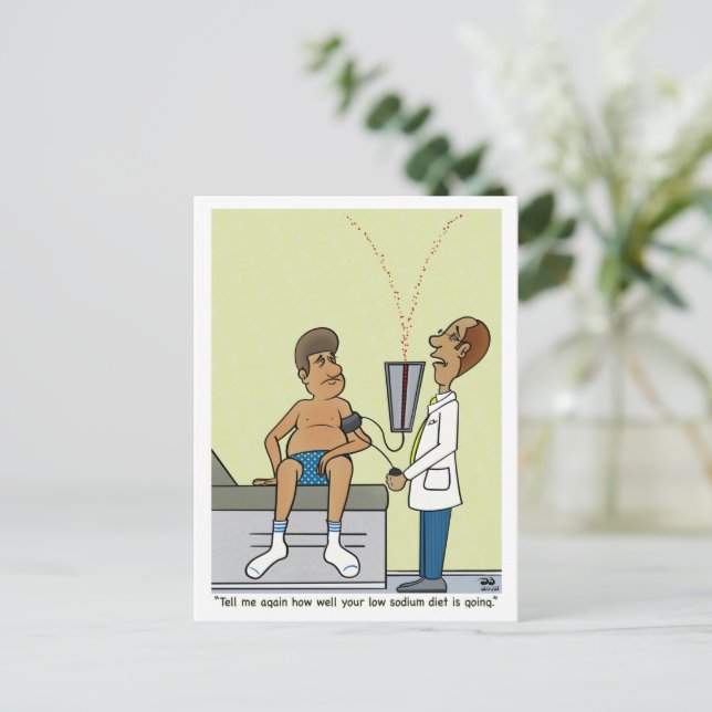 Låg natriumhalt vykort (Stående Fram)