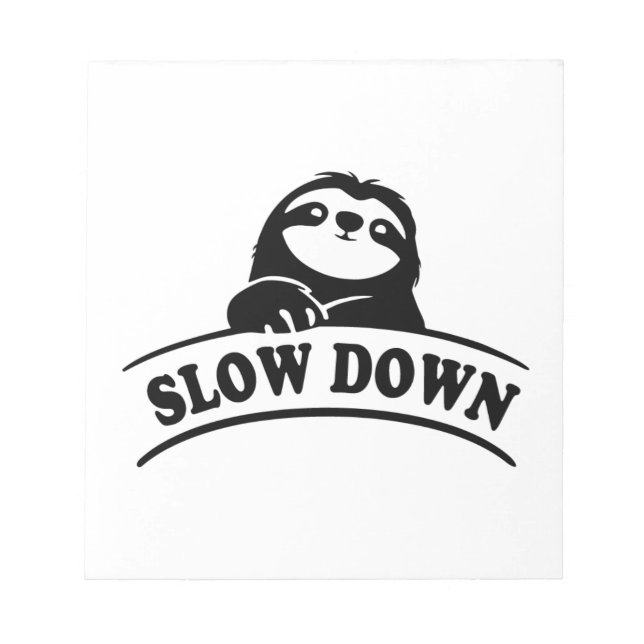 LÅG NEDÅT SLOTH ANTECKNINGSBLOCK (Framsida)
