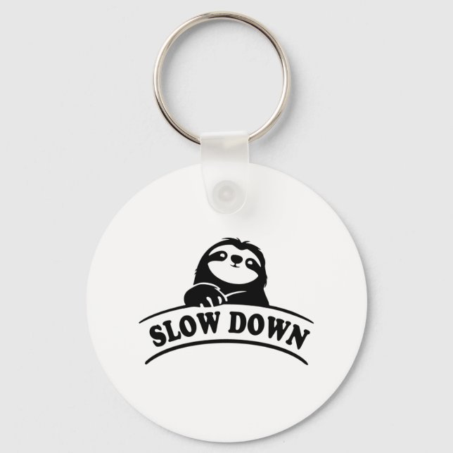 LÅG NEDÅT SLOTH NYCKELRING (Framsida)