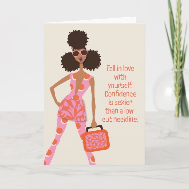 Låg nyckel- behandling - Fall i kärlek med dig sjä Tack Kort (Framsida)