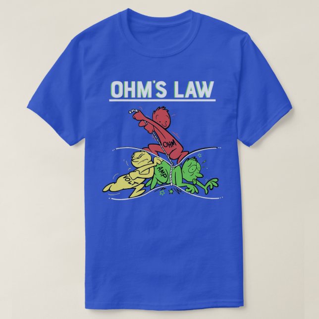 Lag om leksaksteknik (Ohms Law Amp Volt Electri) T Shirt (Design framsida)