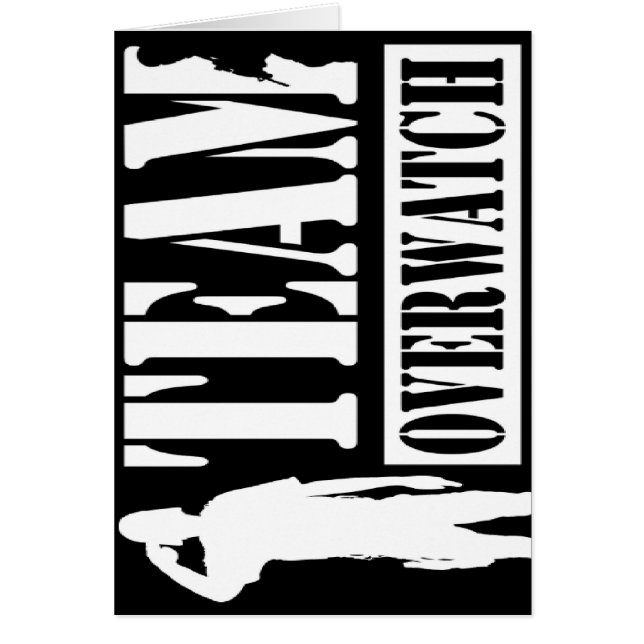 Lag Overwatch Hälsningskort (Framsidan)