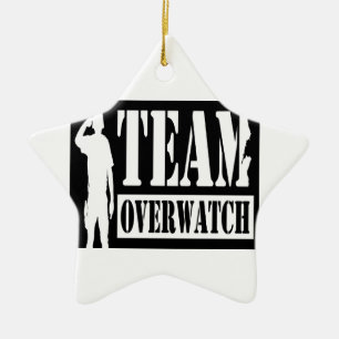 Lag Overwatch Julgransprydnad Keramik