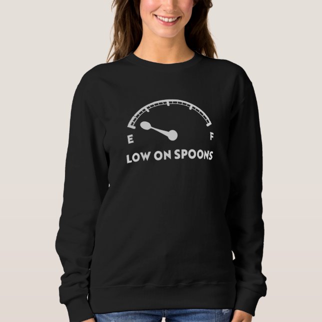 Låg på Spoons Spoonie T Shirt (Framsida)