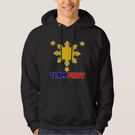 Lag Pinoy 3 stjärnor och en sol Hoodie
