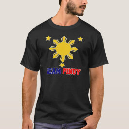 Lag Pinoy 3 stjärnor och en sol Tee Shirt
