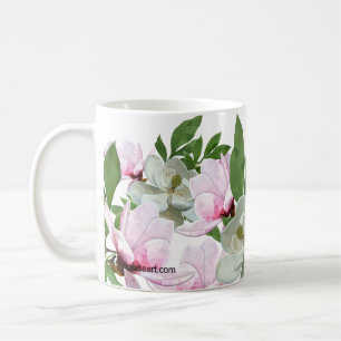 Låg Poly Dogwood Kaffe Mugg