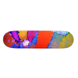 Låg poly rött & blått Skateboards ¾ 17 ",