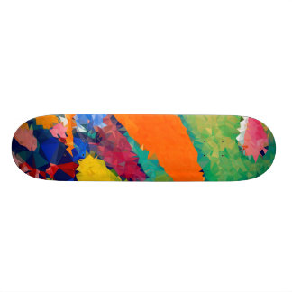 Låg poly rött & blått Skateboards ¾ 17 ",