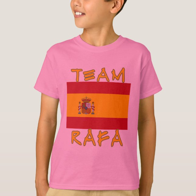 Lag Rafa med spanjorflagga T Shirt (Framsida)