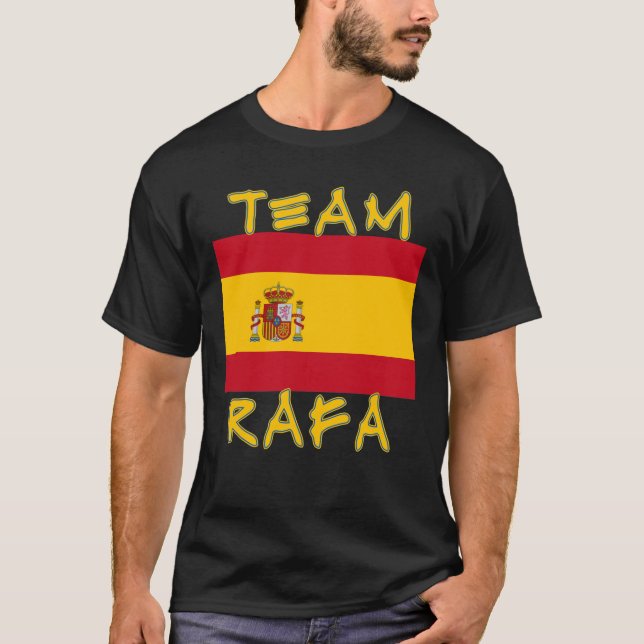 Lag Rafa med spanjorflagga Tee (Framsida)