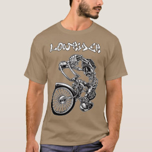 Låg Rider Bicycle För manar Chicano Cholo Stil Low T Shirt