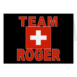 Lag Roger med schweizareflagga Hälsningskort