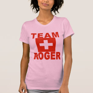 Lag Roger med schweizareflagga T Shirt