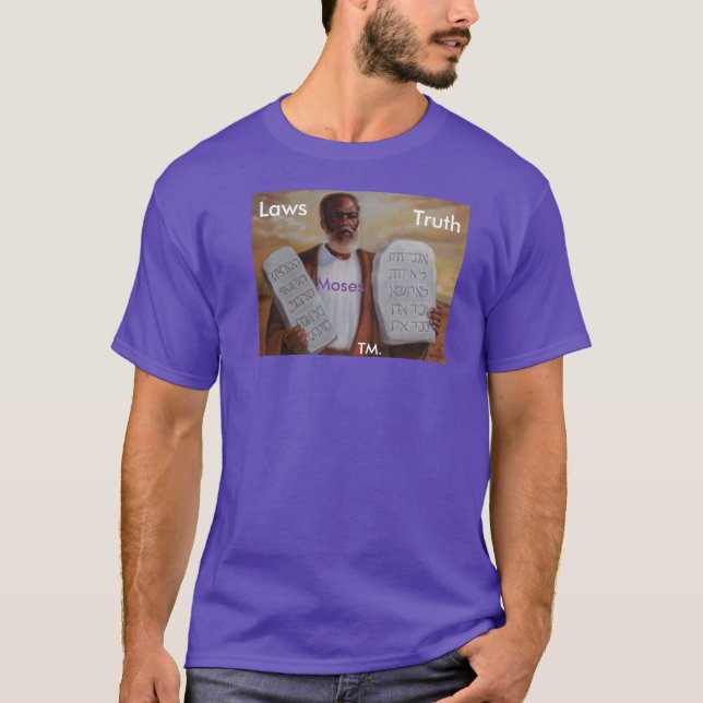 Lag & Sanning-Manar grundläggande mörka T-tröja T-shirt (Framsida)