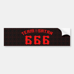 Lag Satan 666 Bildekal