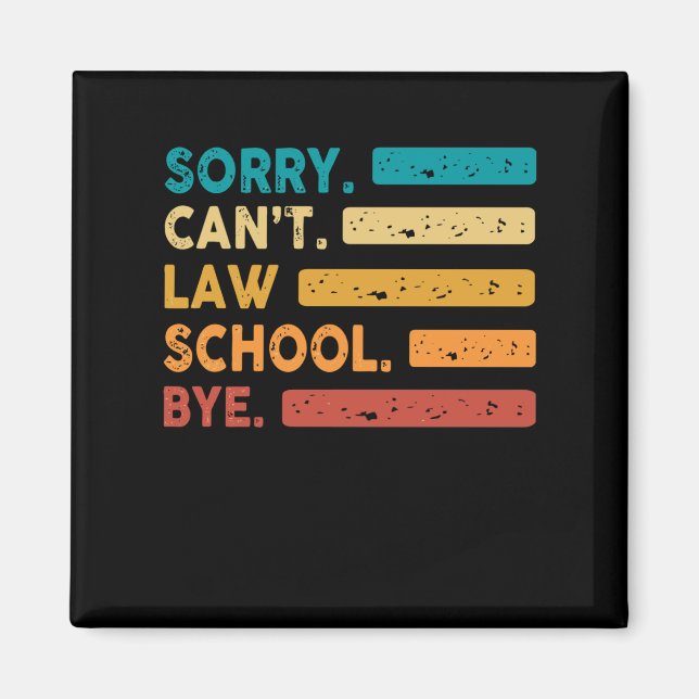 Lag School Adjö Funny Future Lawyer Law Magnet (Framsidan)