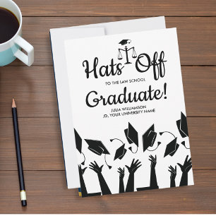 Lag School Hats Off Grad Photo Studentfest Inbjudningar