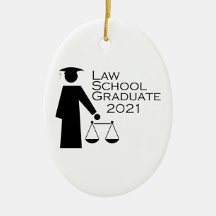 Lag School Student 2021 Julgransprydnad Keramik