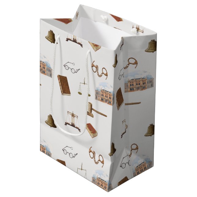 Lag skalar Gavel Legal Antique Mönster (Framsidan Vinklad)