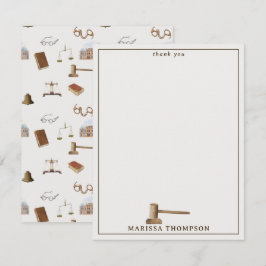 Lag skalförändrar Gavel Legal Antique-anpassat nam Tack Kort