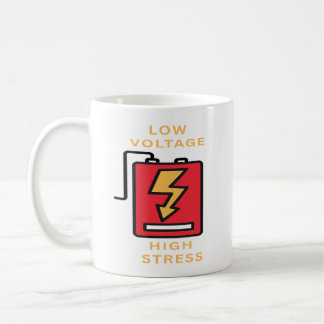 Låg spänning, hög stress kaffemugg