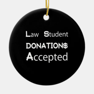 Lag-Student-donationer accepterade Julgransprydnad Keramik