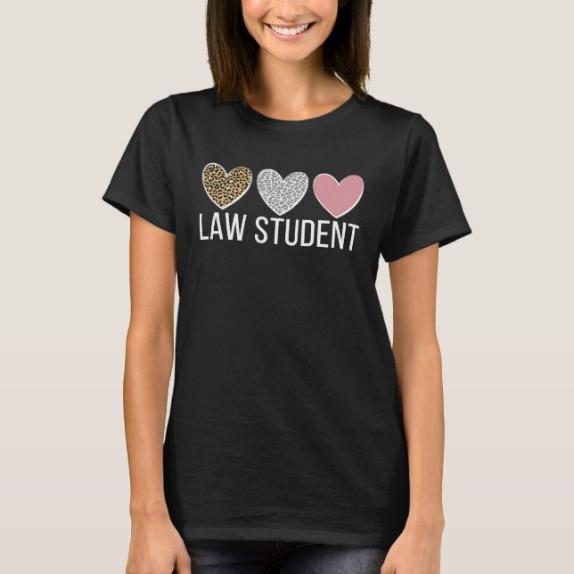 Lag Student Hearts advokat som ska vara advokatsko T Shirt (Framsida)