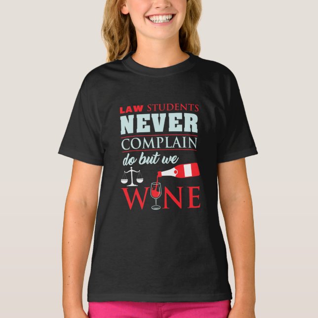 Lag Studenter klagar aldrig T Shirt (Framsida)