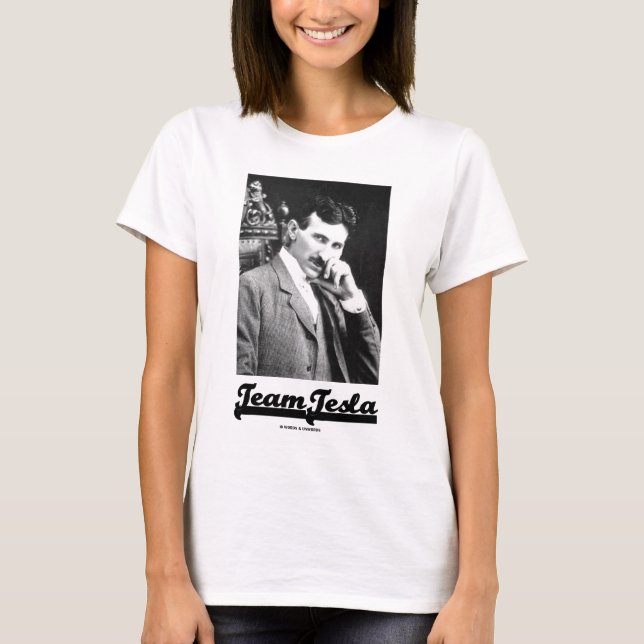 Lag Tesla (Nikola Tesla) Tee (Framsida)