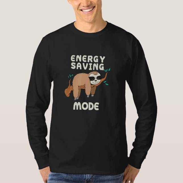Låg tid för energisparläge, långsam Ord - offerter T Shirt (Framsida)