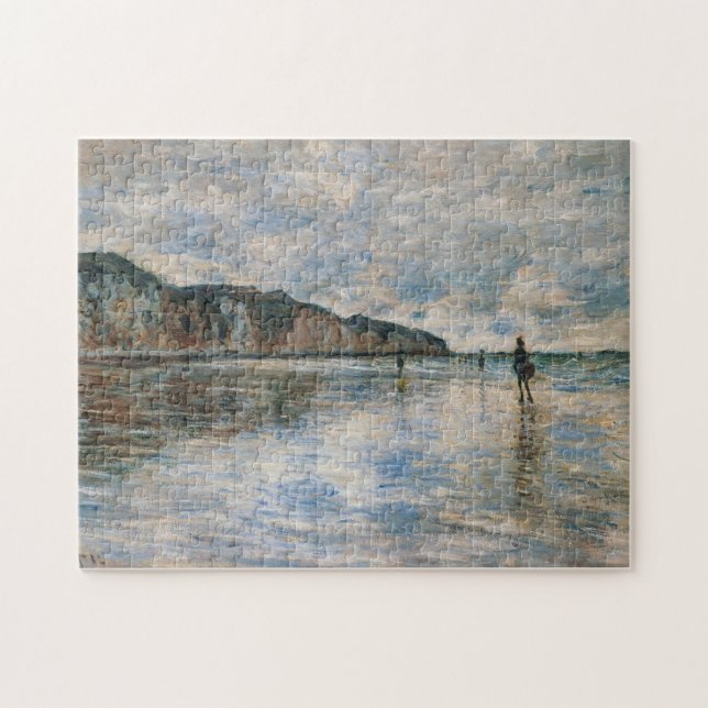 Låg tid vid Pourville Monet Fine Art Pussel (Horisontell)