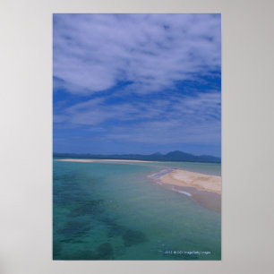Låg tide på stranden poster