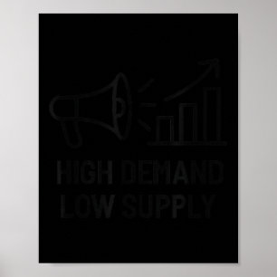 Låg tillgång med hög efterfrågan - Affärsmotiv Gro Poster