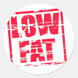 Låg Tjock rött gummi frimärke, effekt Runt Klistermärke