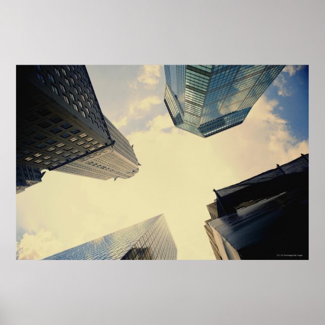 Låg vinkel för Chrysler-Byggnaden Poster (Framsidan)