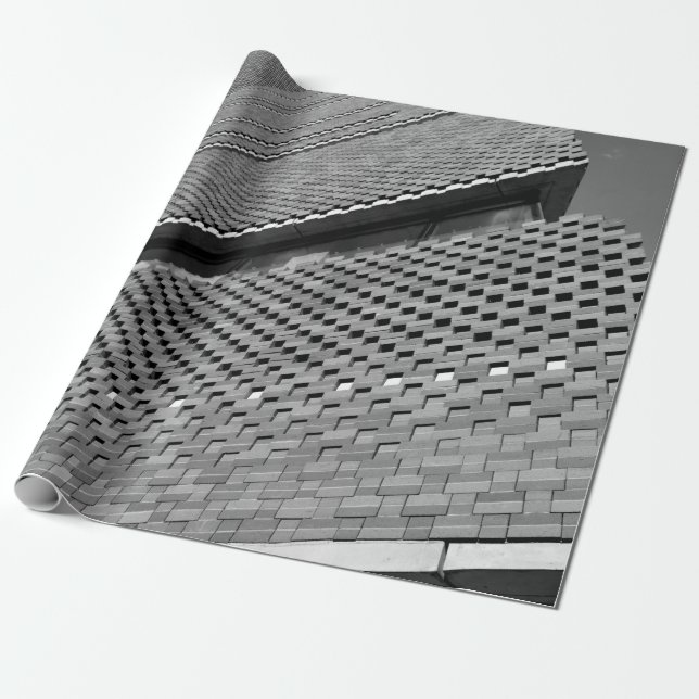 LÅG VINKEL FOTO FÖR ARKITEKTURELLT BYGGNAD PRESENTPAPPER (Utrullad)