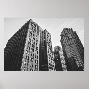 LÅG VINKEL GRAYSCALE-FOTOGRAFI AV HÖG STIGA UPP BY POSTER