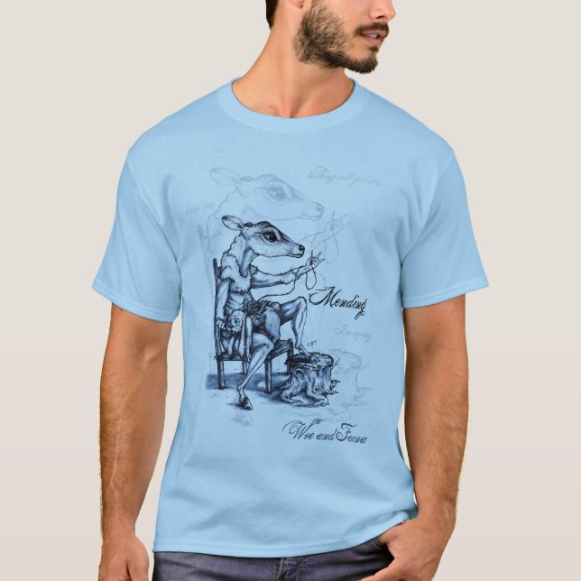 Laga - kall blåttutslagsplats tee shirt (Framsida)