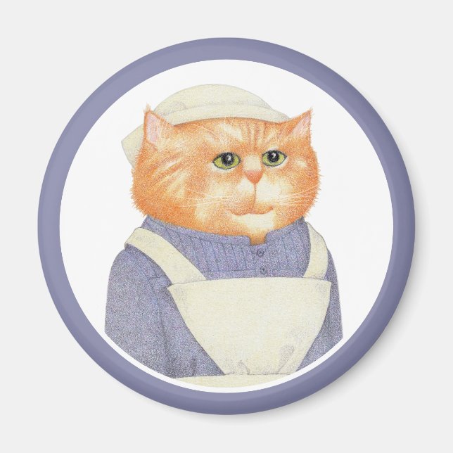 LAGA KATT Rund Magnet (Framsidan)