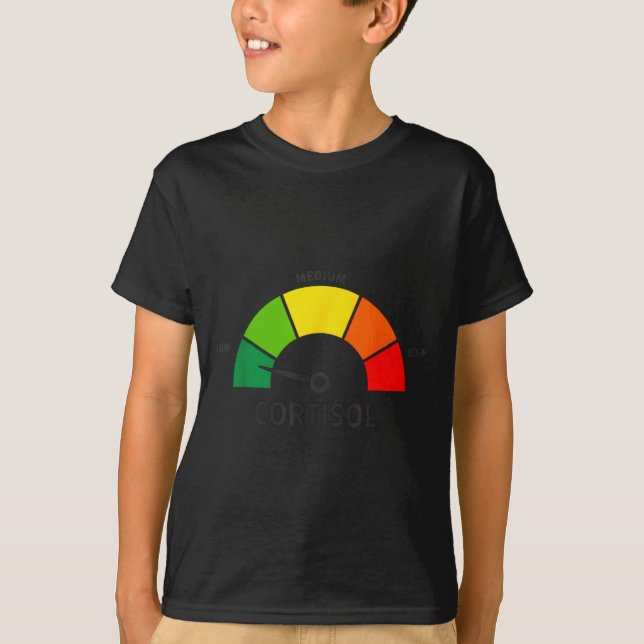 Låga kortisolnivåer v meme  t shirt (Framsida)