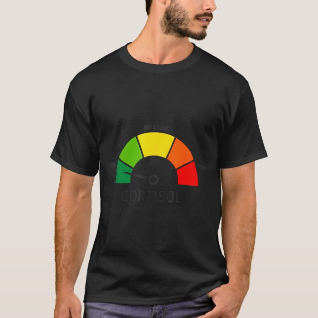 Låga kortisolnivåer v meme  t shirt (Framsida)