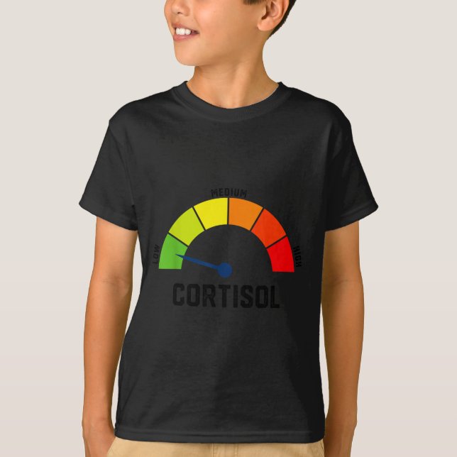 Låga kortisolnivåer v meme  t shirt (Framsida)