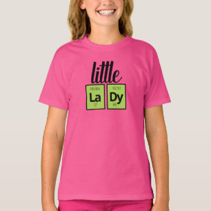 Laga lilla Dam Periodiska Bord Inslag-symboler T Shirt