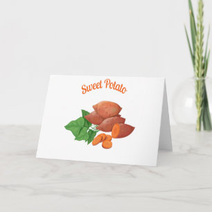 Laga mat en sötpotatisdag - gillandedag kort