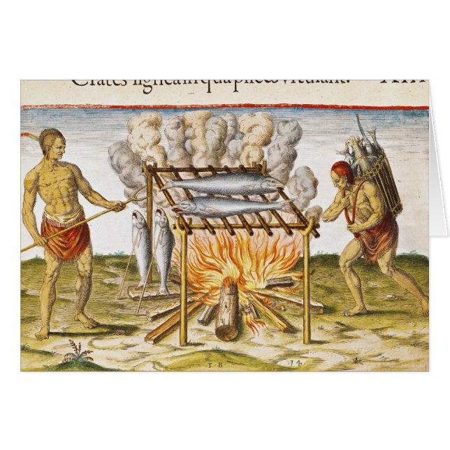 Laga mat fisken hälsningskort (Framsidan Horizontal)