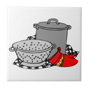 Laga mat krukan & filtert kakelplatta