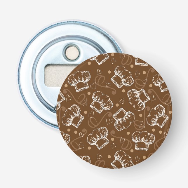 Laga mat mönster med kockhatten flasköppnare (Framsidan)