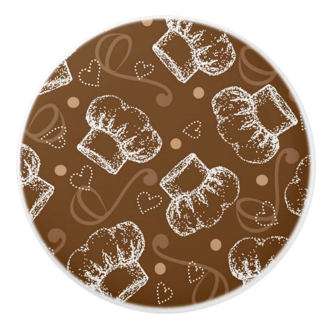 Laga mat mönster med kockhatten knopp (Framsidan)