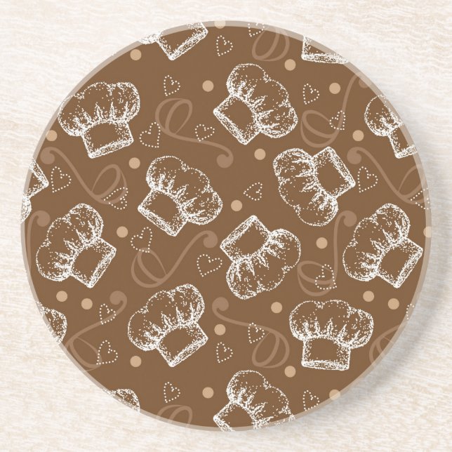 Laga mat mönster med kockhatten underlägg (Framsidan)